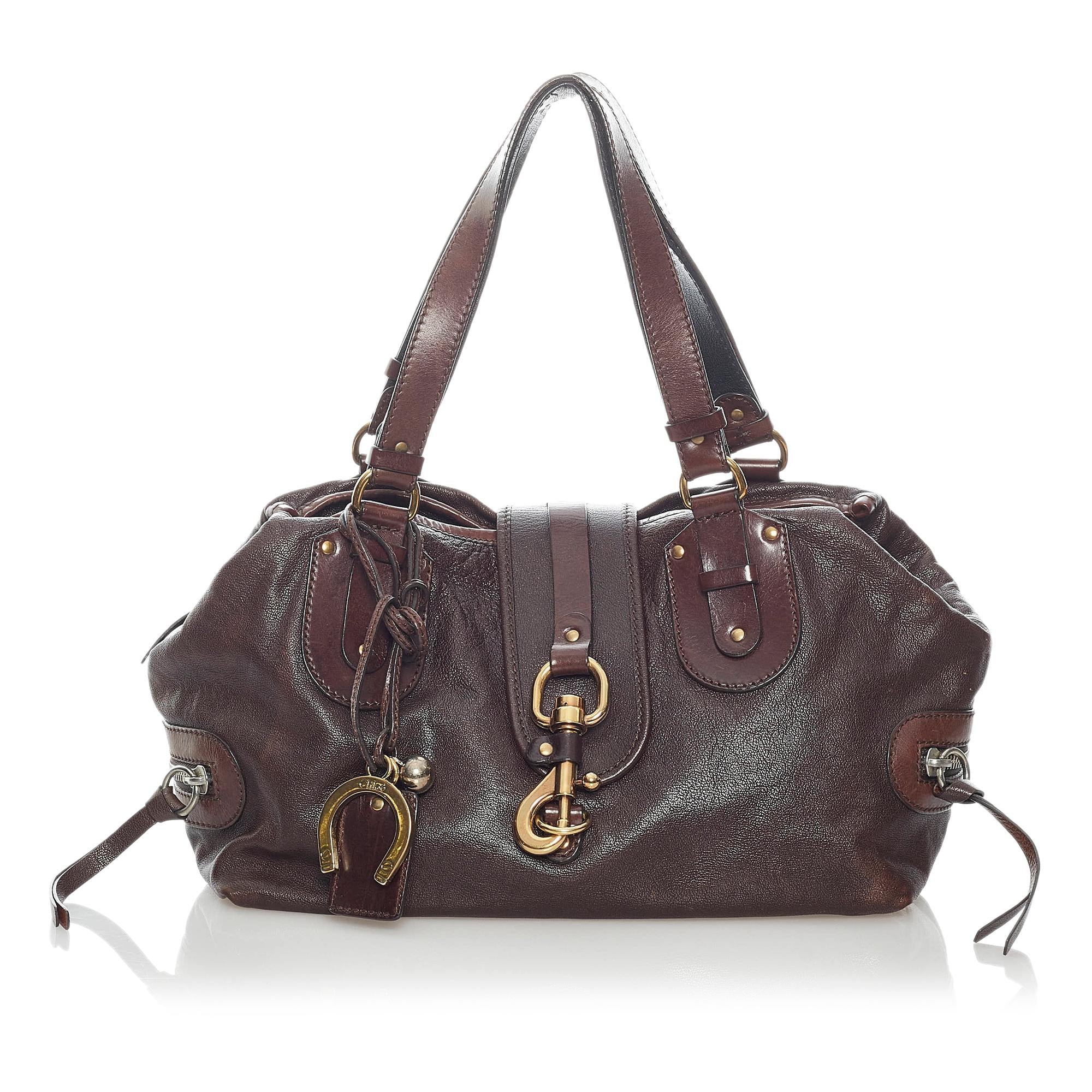 Chloe Kerala Equipped Leather Handbag (SHG-32245)