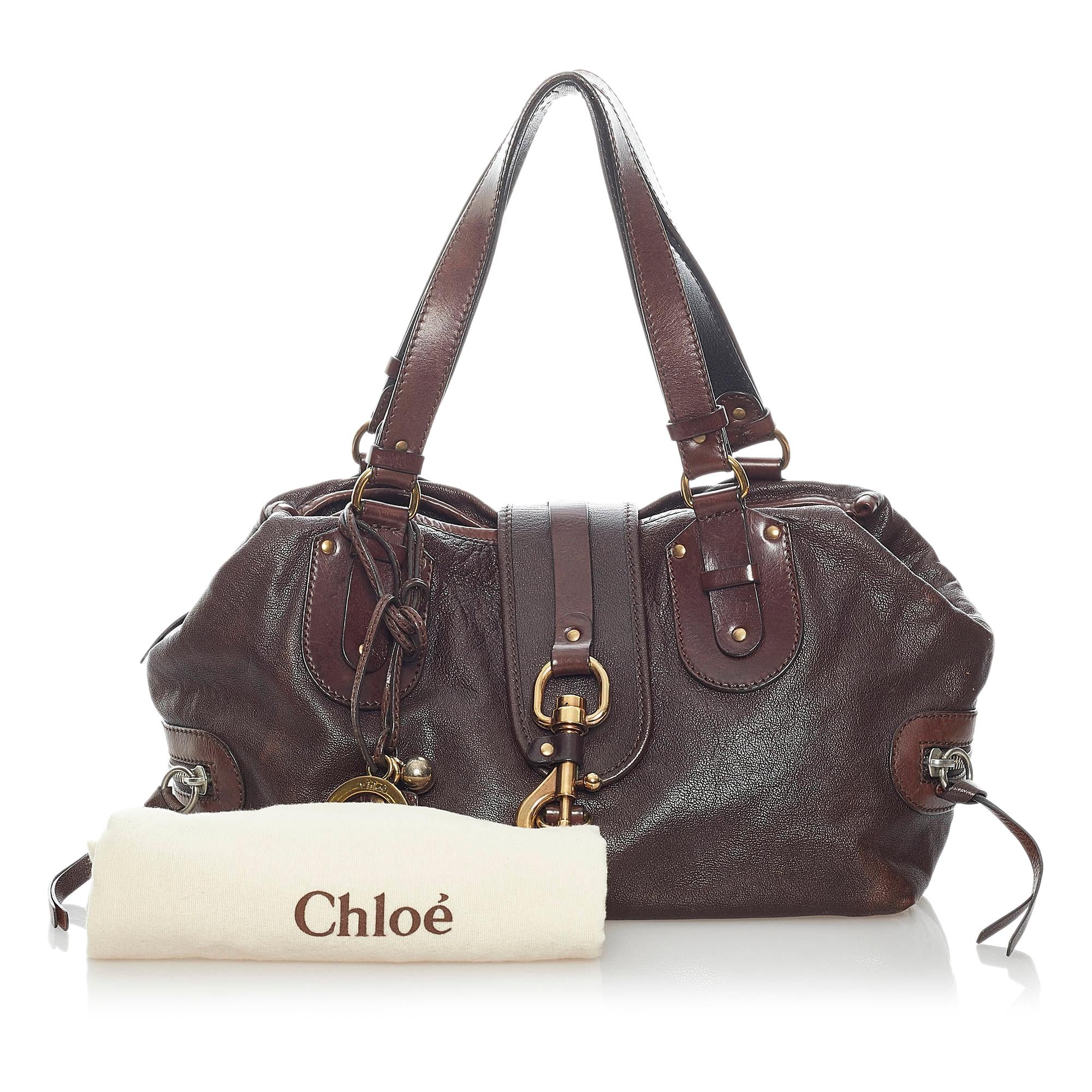 Chloe Kerala Equipped Leather Handbag (SHG-32245)