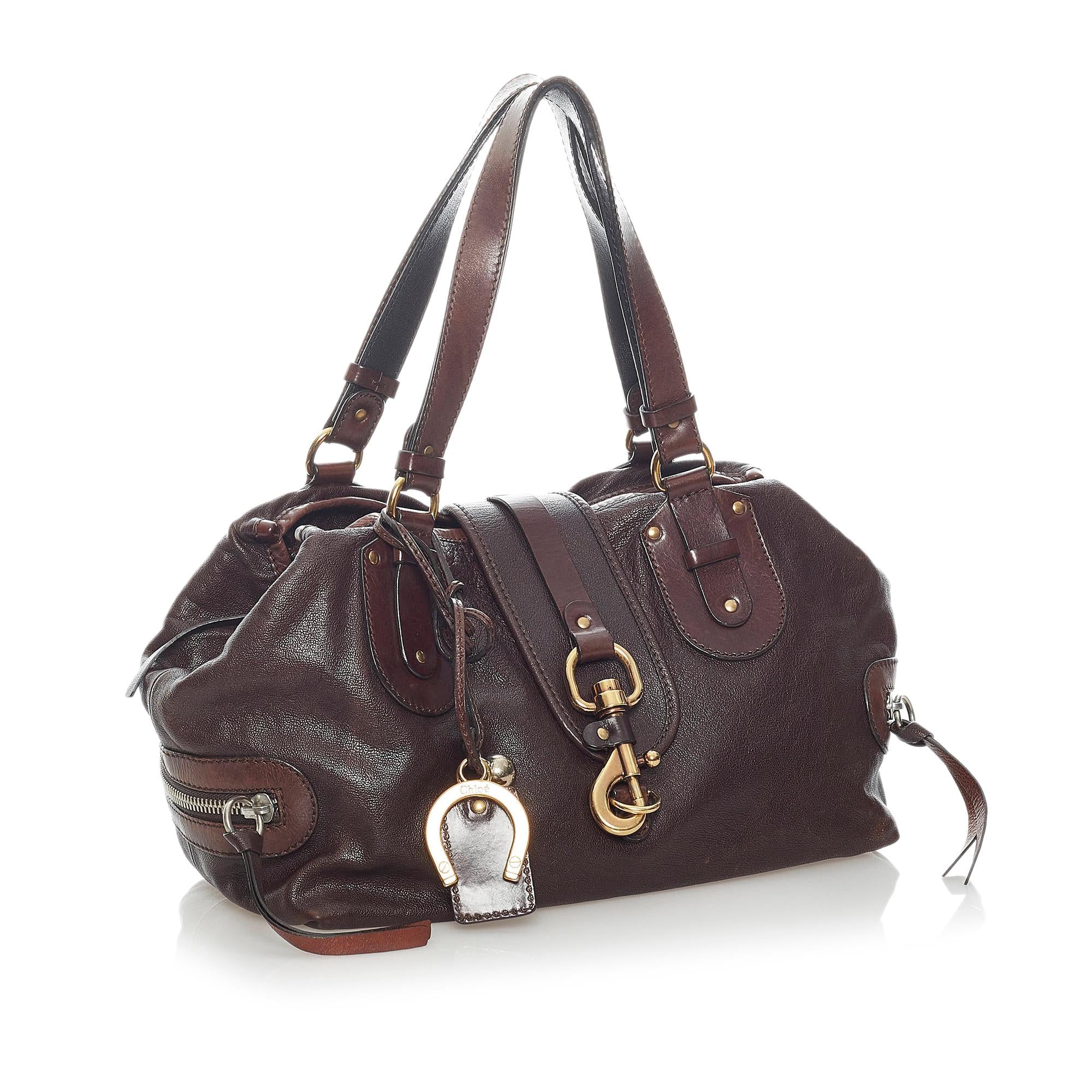 Chloe Kerala Equipped Leather Handbag (SHG-32245)