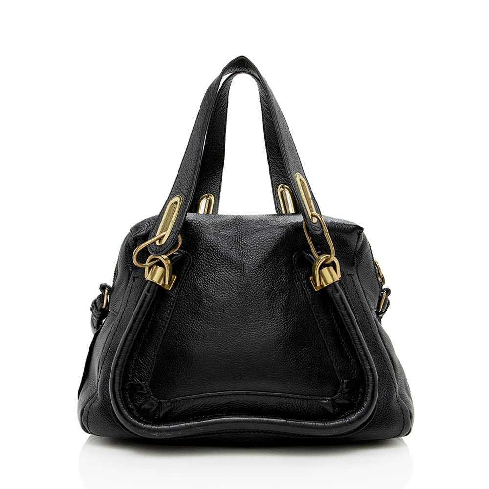 Chloe Leather Paraty Small Satchel - FINAL SALE (SHF-14867)