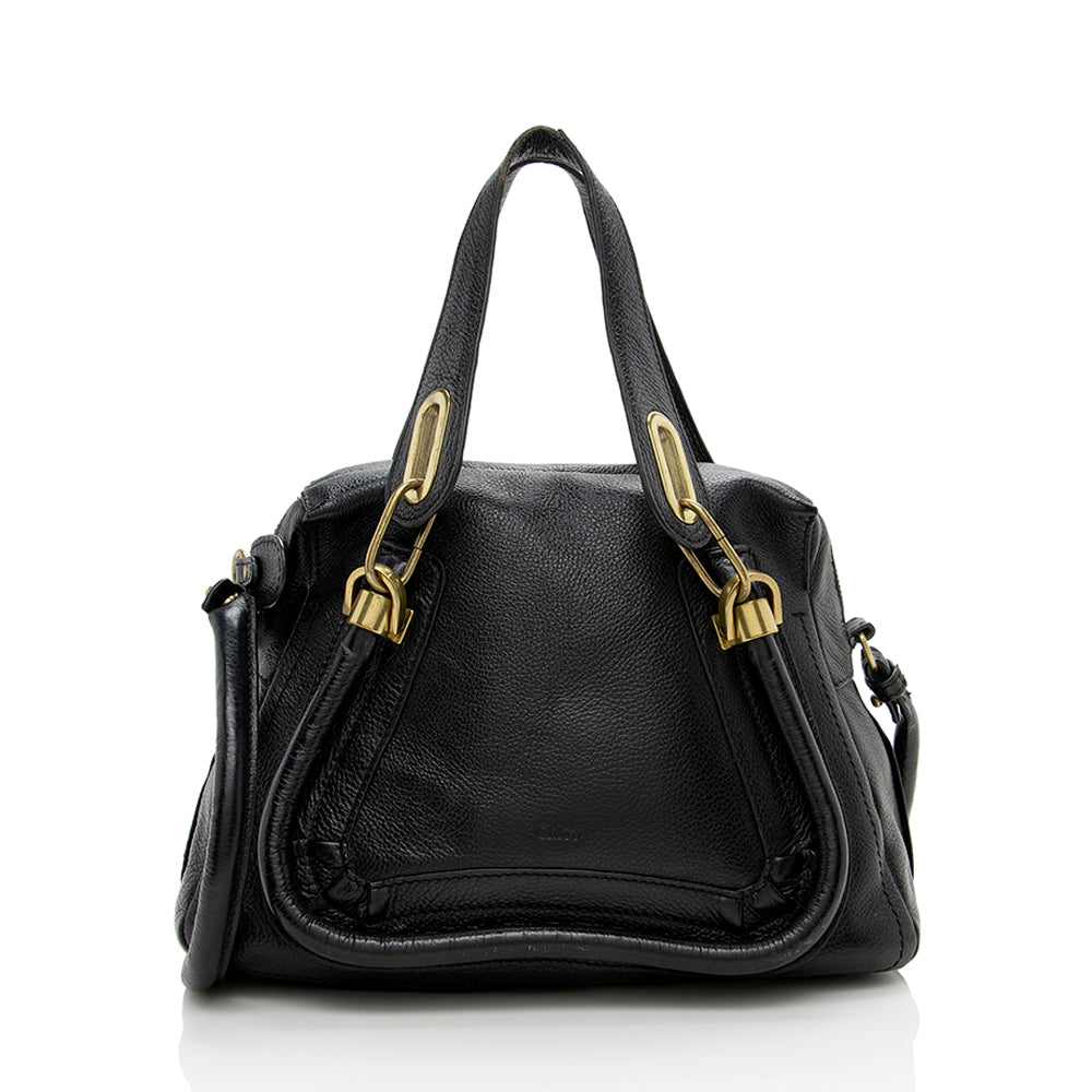 Chloe Leather Paraty Small Satchel - FINAL SALE (SHF-14867)