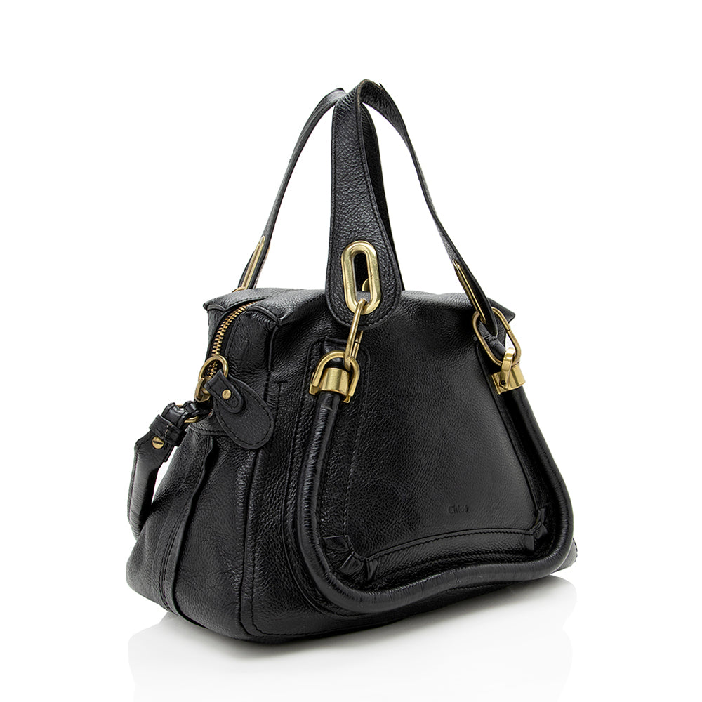 Chloe Leather Paraty Small Satchel - FINAL SALE (SHF-14867)