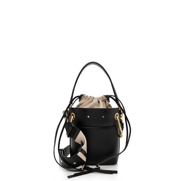 Chloe Leather Roy Mini Bucket Bag (SHF-13875)