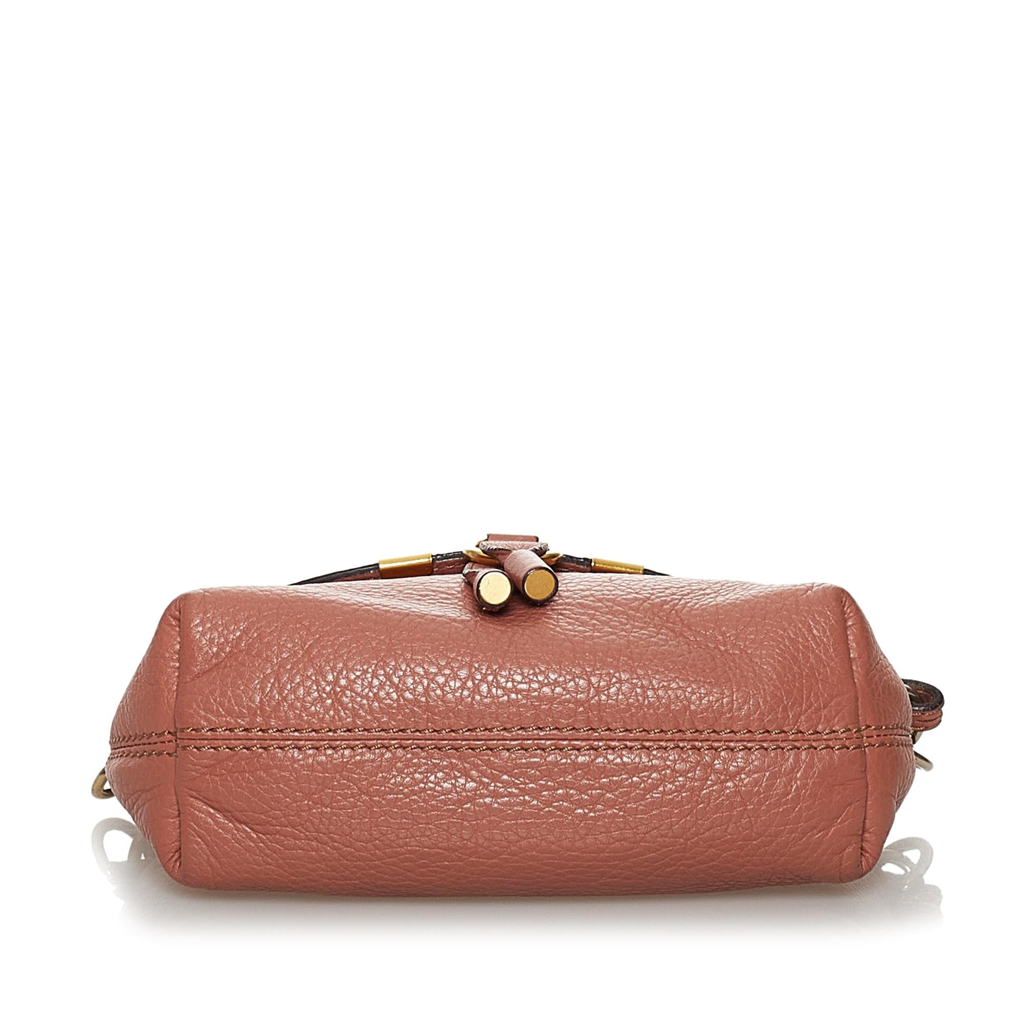Chloe Marcie Leather Crossbody Bag (SHG-30144)