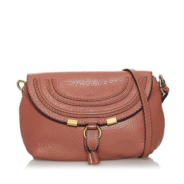 Chloe Marcie Leather Crossbody Bag (SHG-30144)