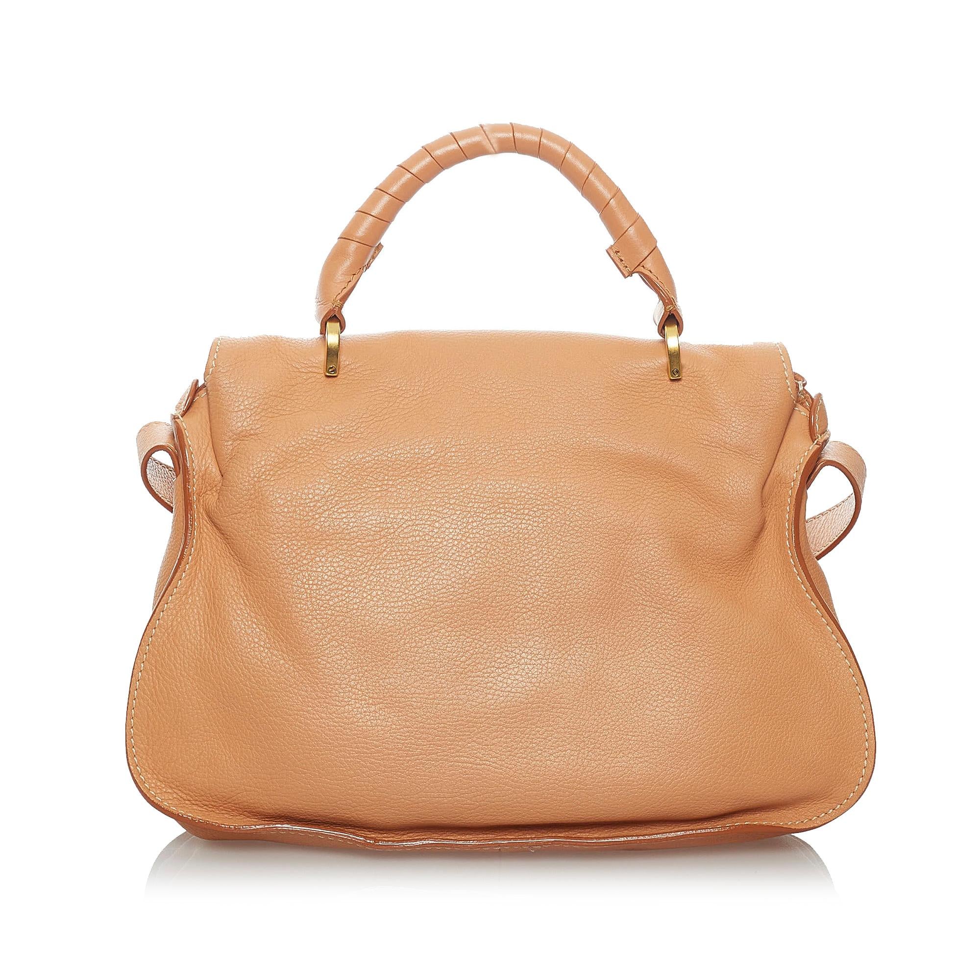 Chloe Marcie Leather Satchel (SHG-29521)