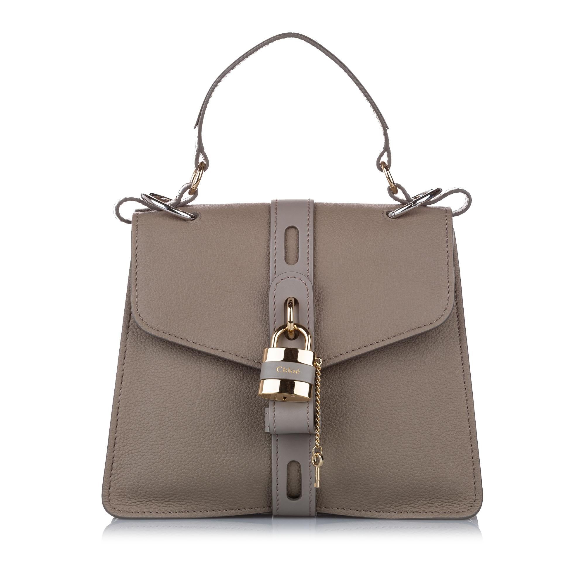 Chloe Medium Aby Leather Satchel (SHG-37644)