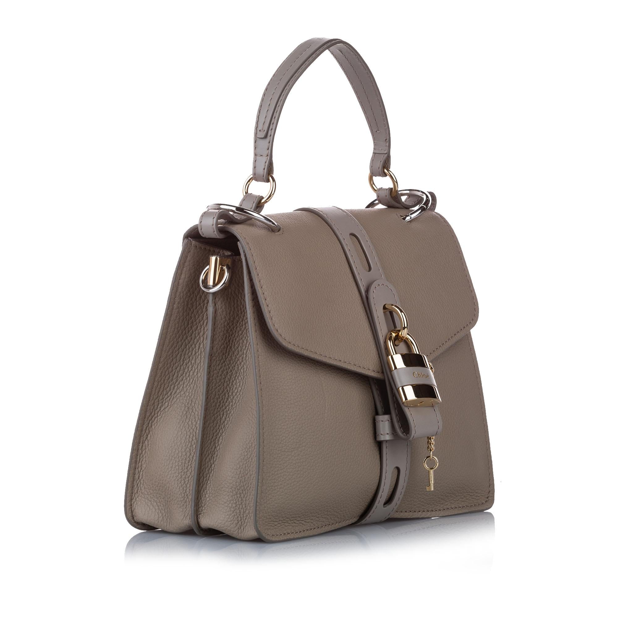 Chloe Medium Aby Leather Satchel (SHG-37644)