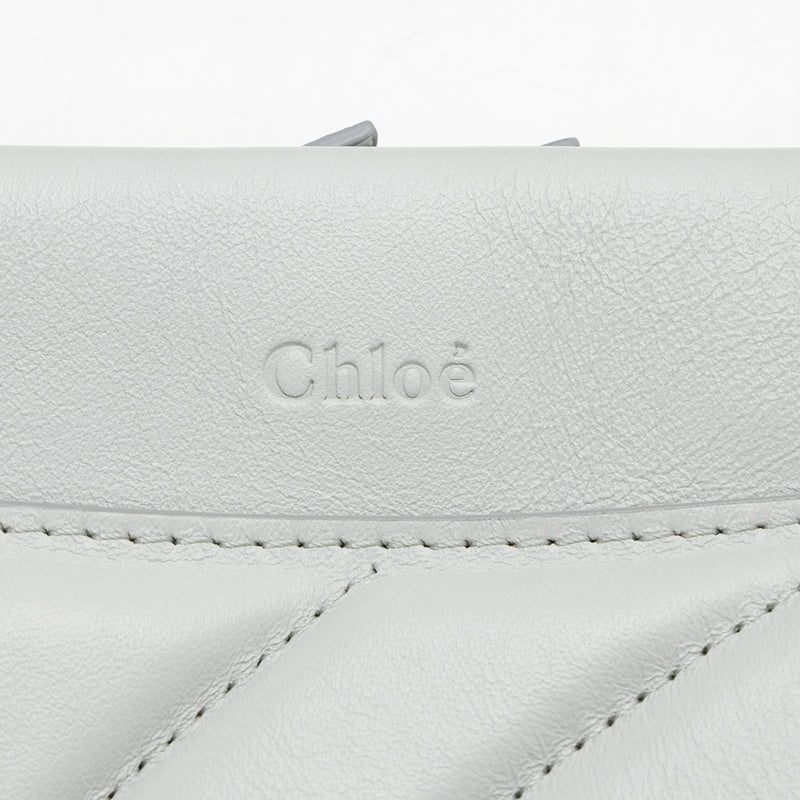 Chloe Quilted Leather Roy Shoulder Bag (SHF-15789)