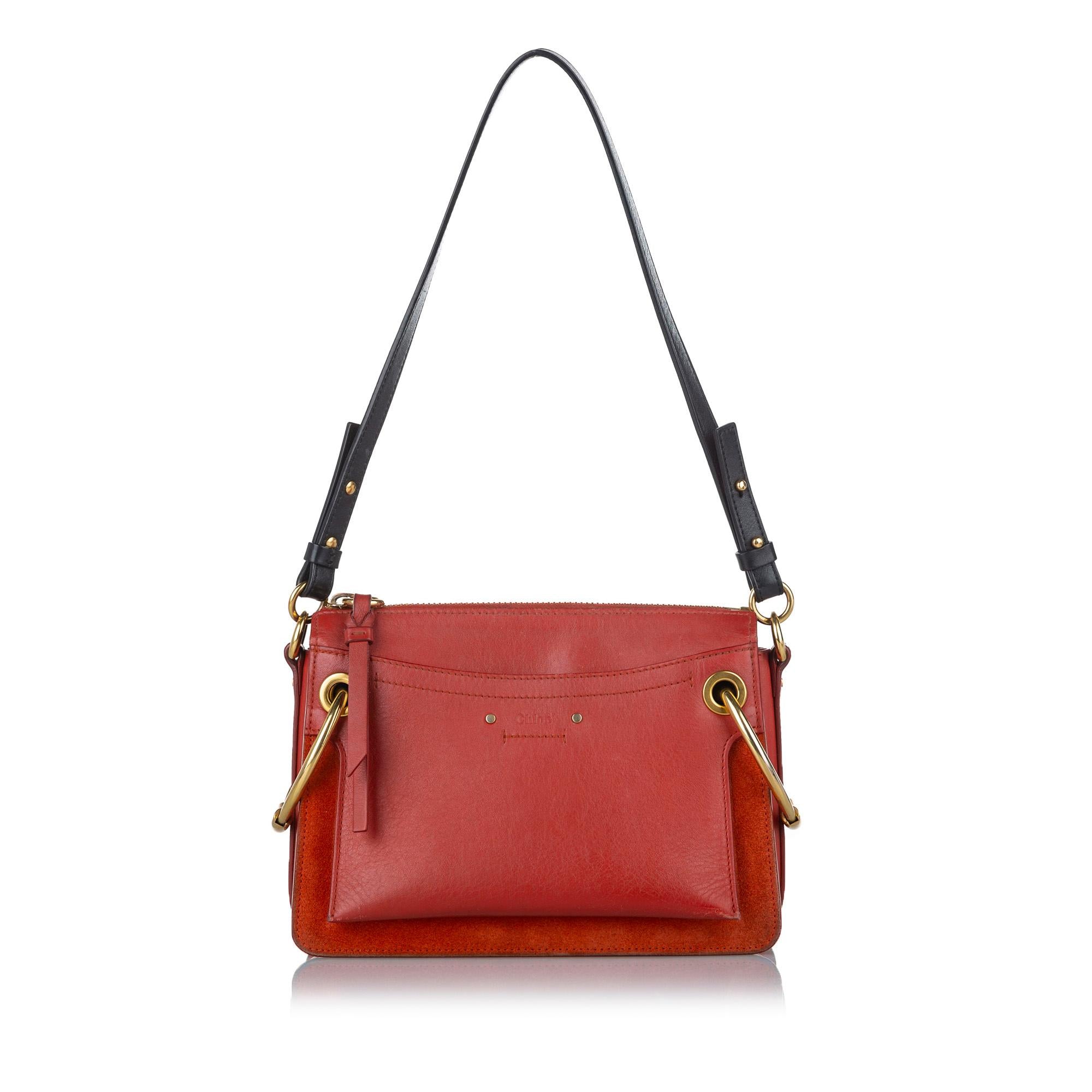 Chloe Roy Leather Shoulder Bag (SHG-37642)
