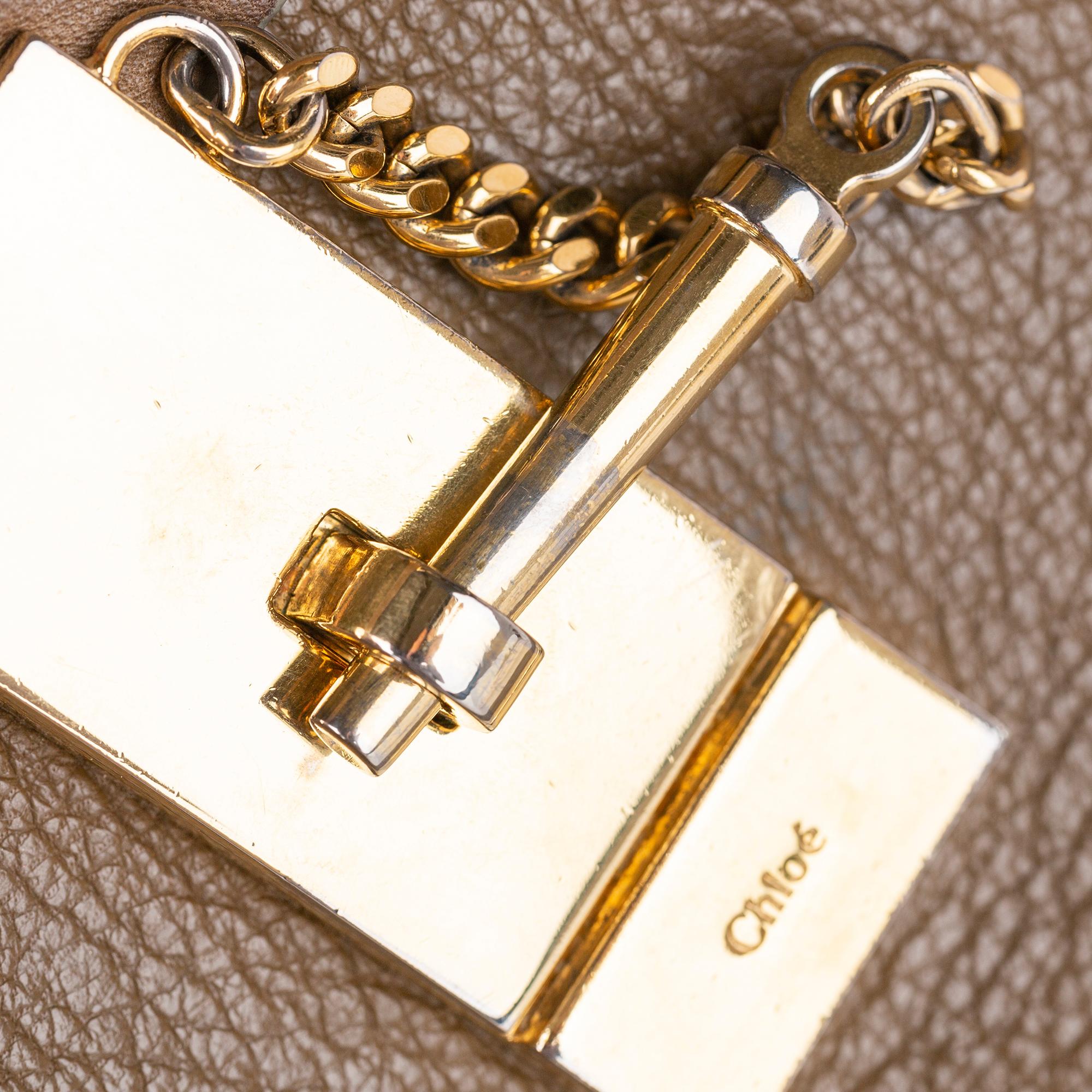 Chloe Small Drew Leather Crossbody Bag (SHG-24804)