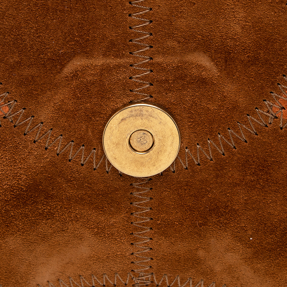 Chloe Suede Patchwork Faye Medium Shoulder Bag (SHF-18803)