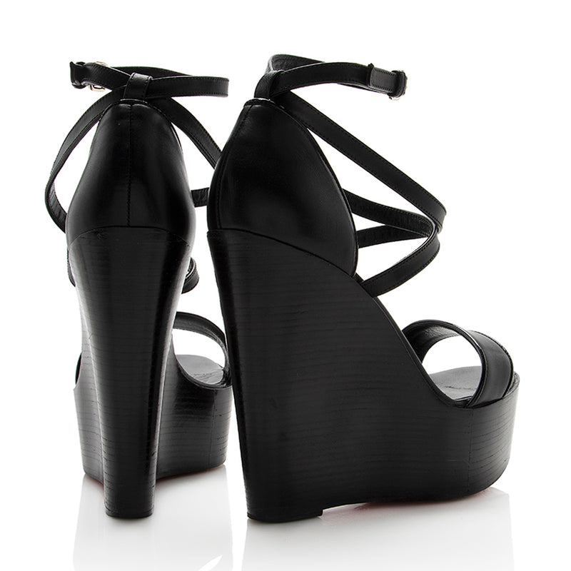 Louis Vuitton Womens Empreinte Strappy Wedges Sandals
