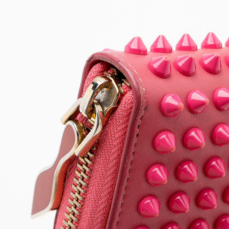 Christian Louboutin Leather Panettone Spikes Wallet (SHF-15274)