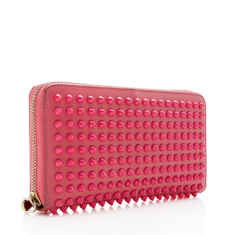 Christian Louboutin Leather Panettone Spikes Wallet (SHF-15274)