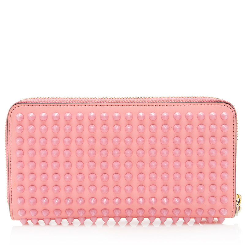Christian Louboutin Leather Panettone Spikes Wallet (SHF-20684)