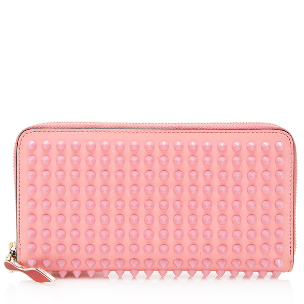 Christian Louboutin Leather Panettone Spikes Wallet (SHF-20684)