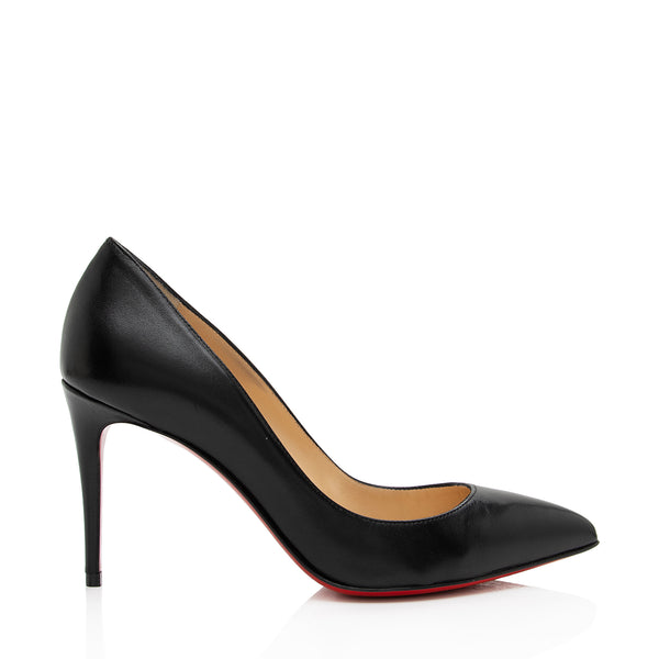 Christian Louboutin Leather Pigalle Follies 85 Pumps - Size 7 / 37 (SHF-Ac3o9p)