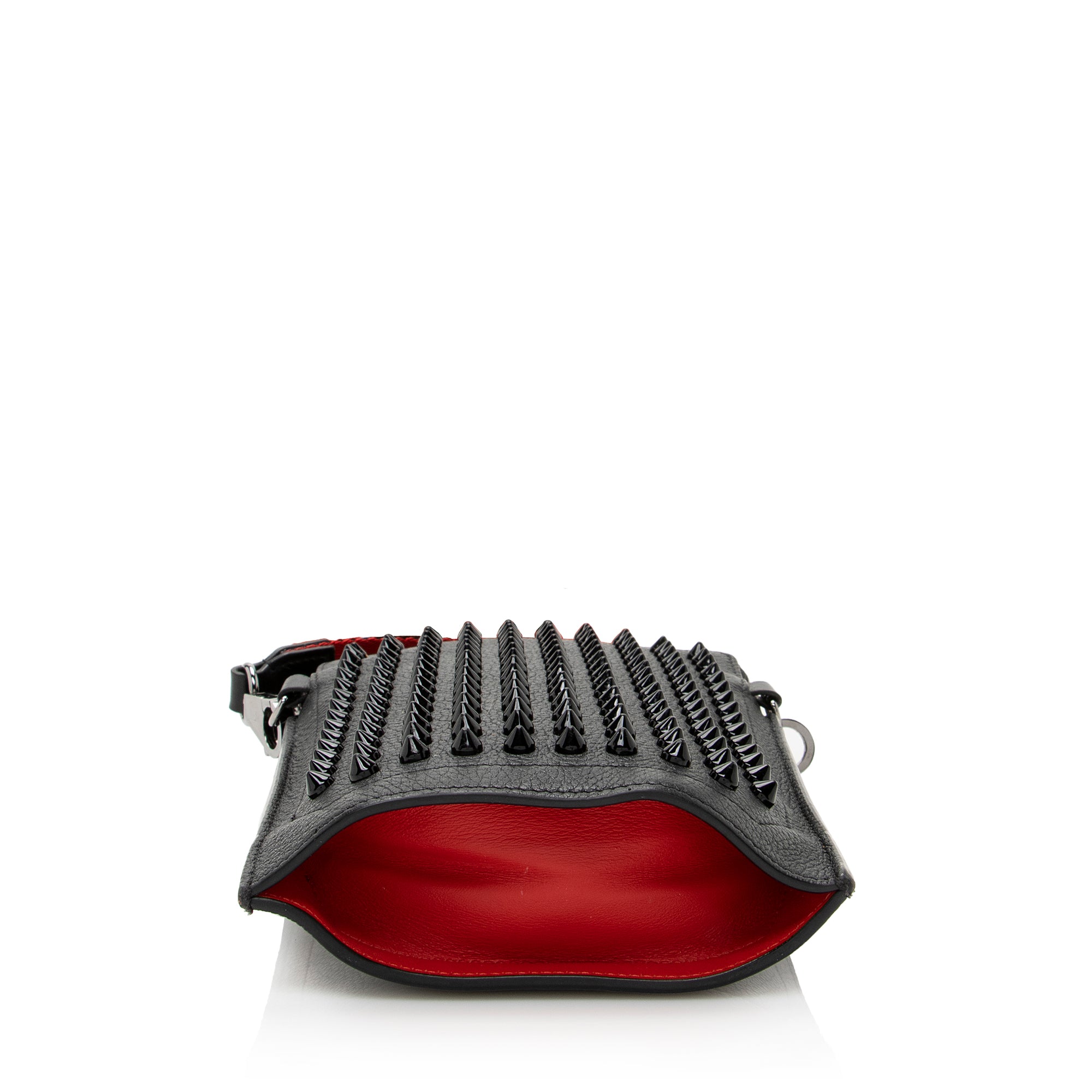 Christian Louboutin Leather Spiked Loubilab Crossbody Bag (SHF-22195)