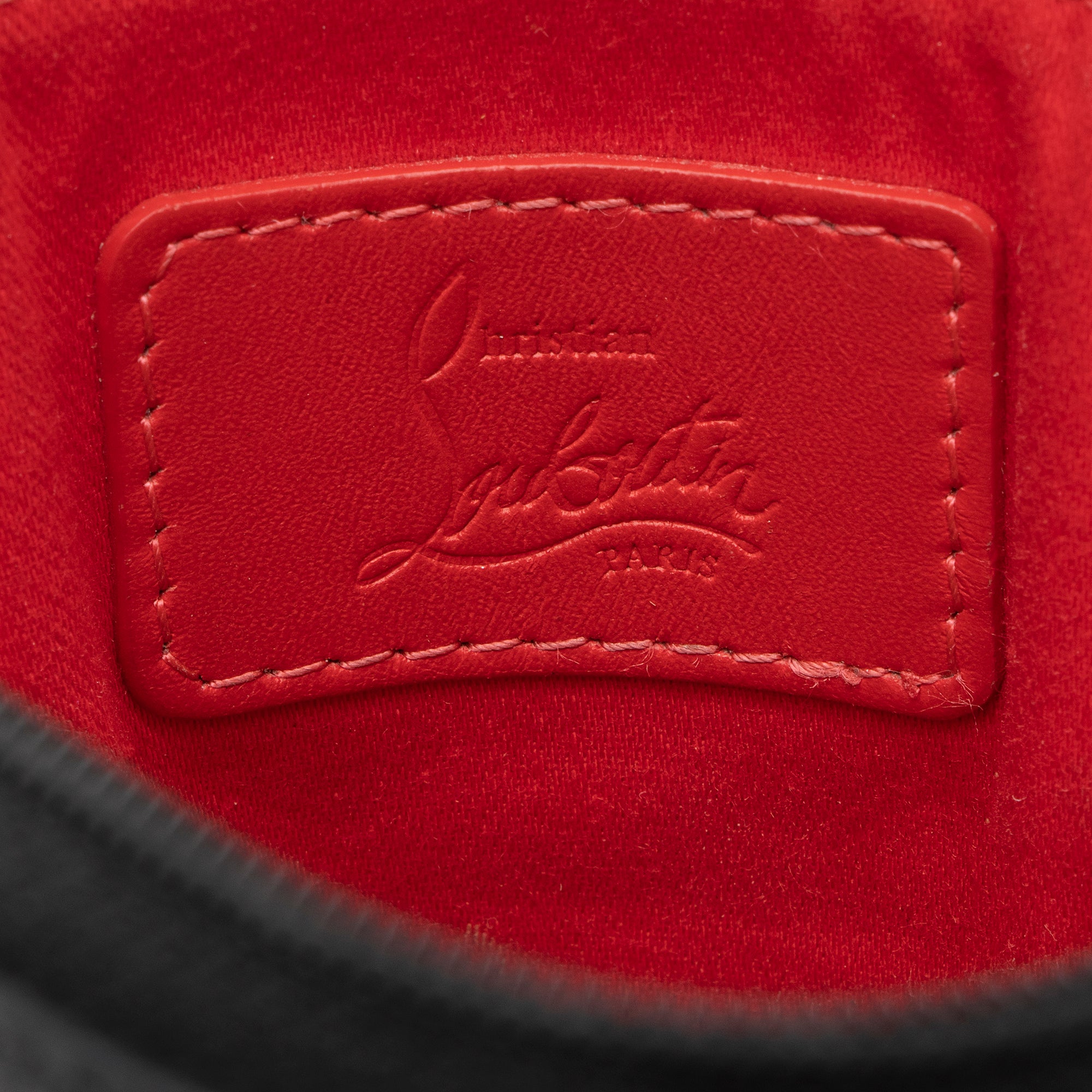 Christian Louboutin Leather Spiked Loubilab Crossbody Bag (SHF-22195)