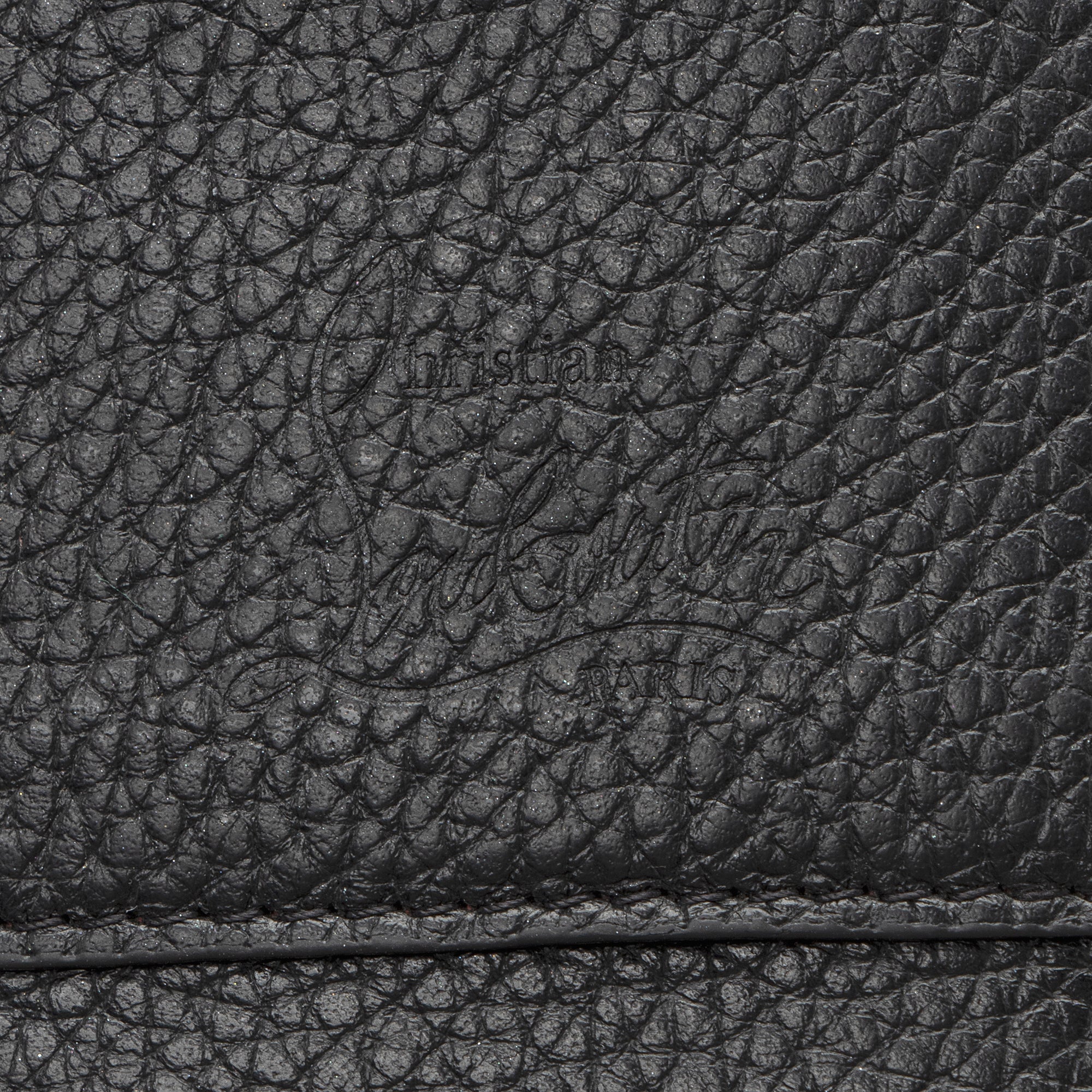 Christian Louboutin Leather Spiked Loubilab Crossbody Bag (SHF-22195)