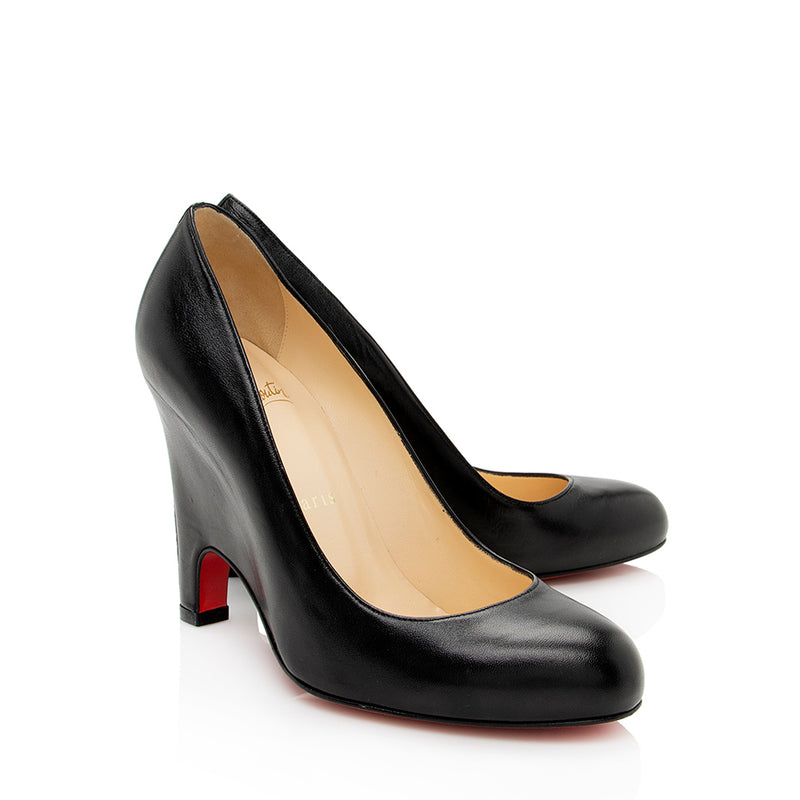Christian Louboutin Nappa Leather Morphing Pumps - Size 7.5 / 37.5 (SHF-20025)
