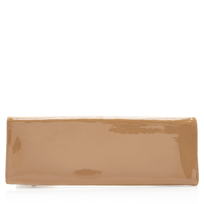Christian Louboutin Patent Leather Pigalle Clutch (SHF-20777)