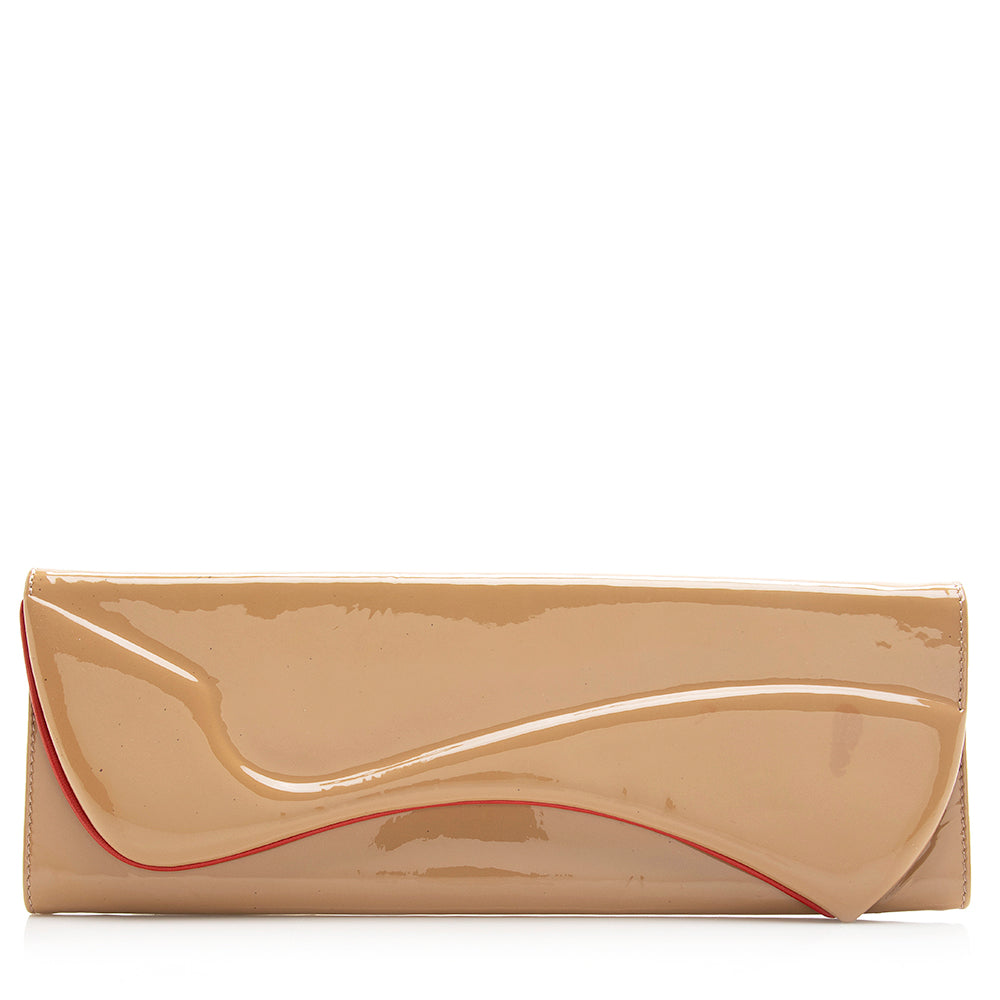 Christian Louboutin Patent Leather Pigalle Clutch (SHF-20777)