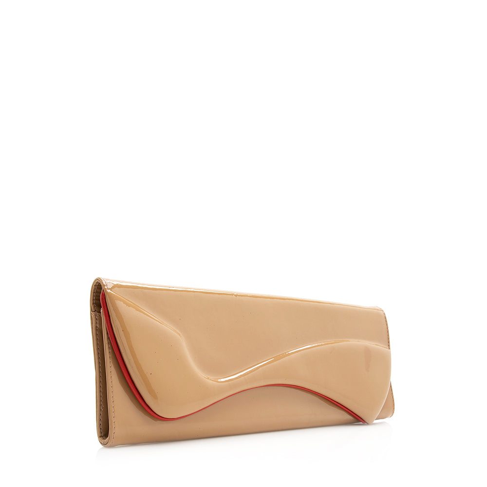 Christian Louboutin Patent Leather Pigalle Clutch (SHF-20777)