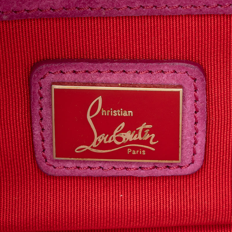 Christian Louboutin Patent Leather Riviera Clutch (SHF-19864)