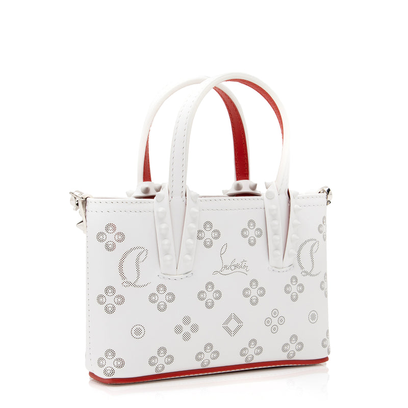 Cabata Small Leather Tote Bag in Beige - Christian Louboutin