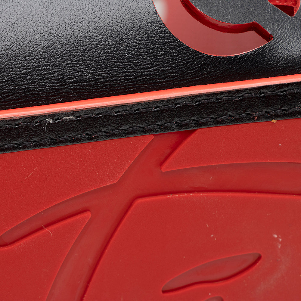 Christian Louboutin Perforated Leather Cabata Loubinthesky Small Tote (SHF-20627)