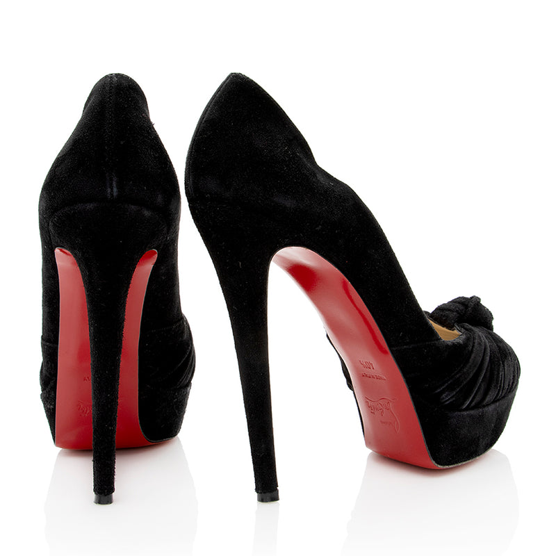 Christian Louboutin Suede Greissimo Pumps - Size 10.5 / 40.5 (SHF-19313)