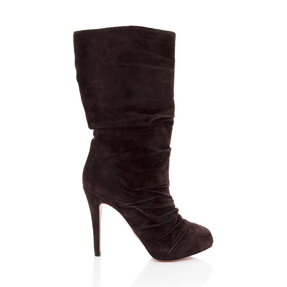 Louboutin Suede Prios Boots - 6 / 36 (SHF-18839) – LuxeDH