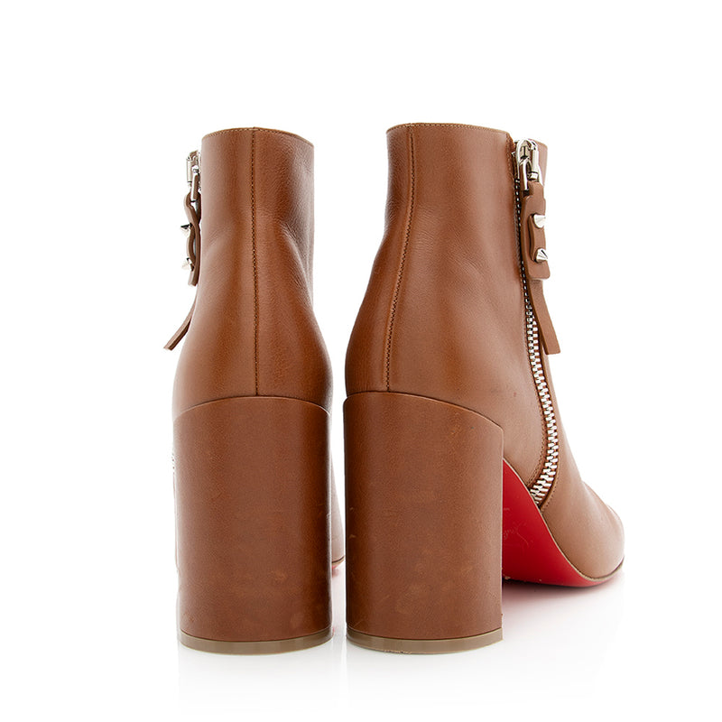 Christian Louboutin Calfskin Ziptotal Boots - Size 10 / 40 (SHF-20609)