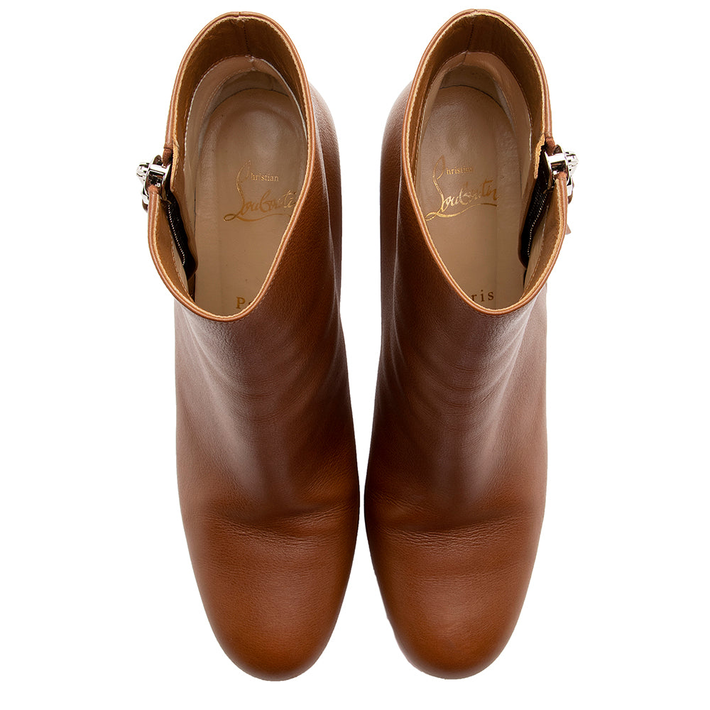 Christian Louboutin Calfskin Ziptotal Boots - Size 10 / 40 (SHF-20609)