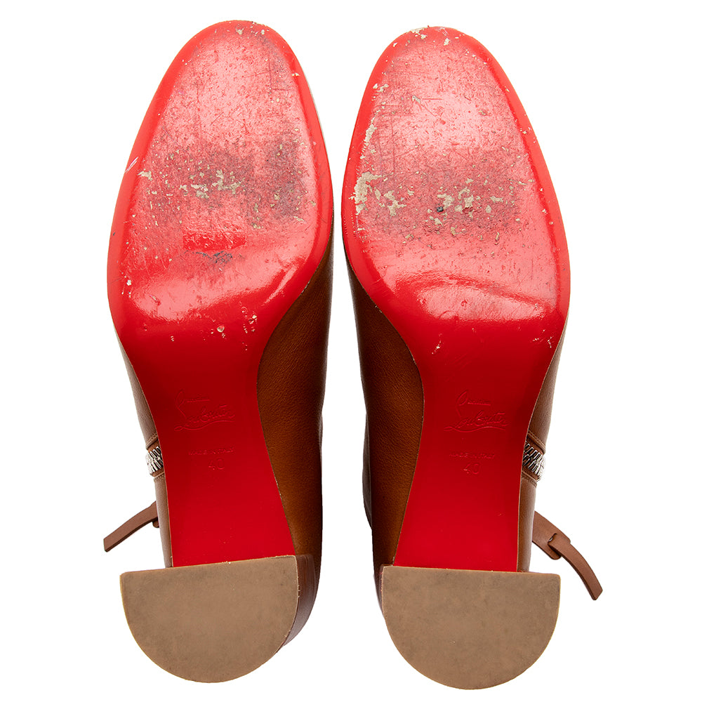 Christian Louboutin Calfskin Ziptotal Boots - Size 10 / 40 (SHF-20609)