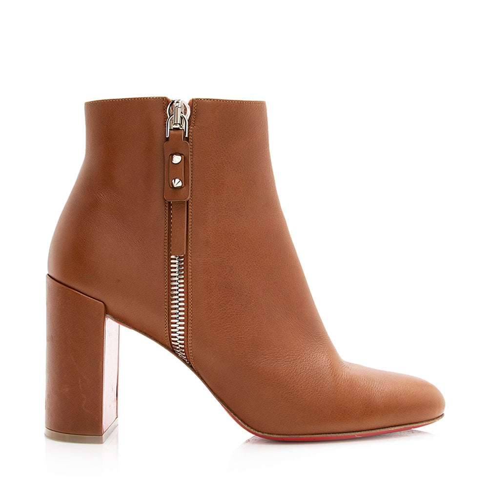 Christian Louboutin Calfskin Ziptotal Boots - Size 10 / 40 (SHF-20609)
