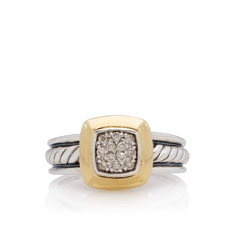Louis Vuitton Damier Ring, White Gold and Diamonds