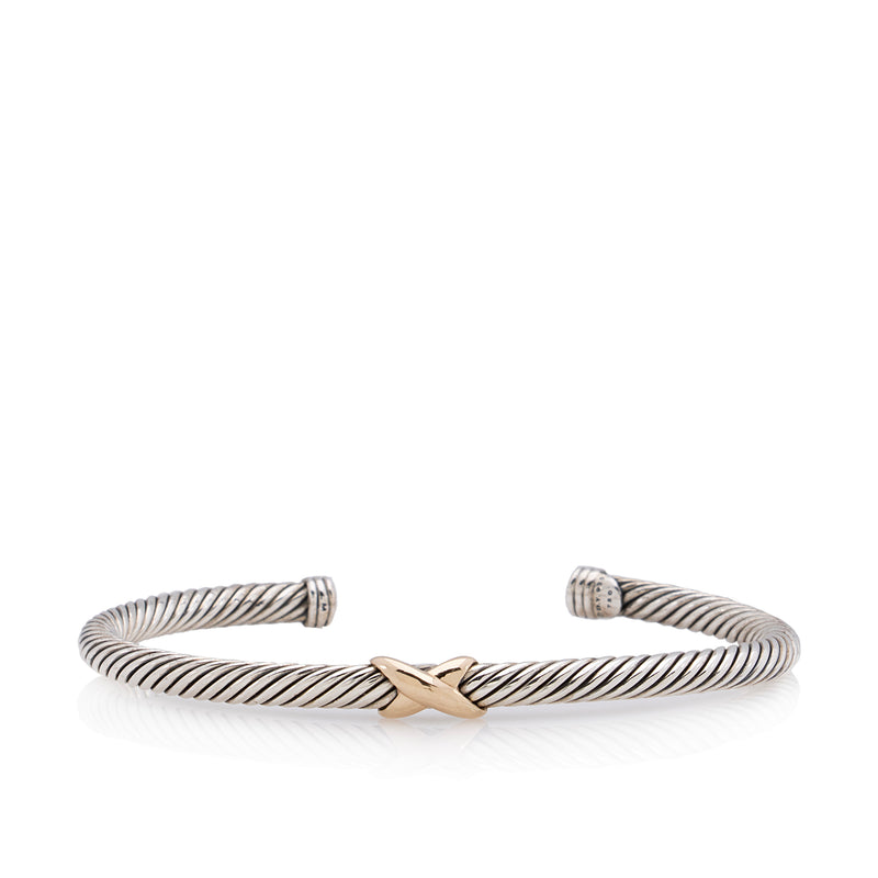 Louis Vuitton Style LV Gold Metal Bracelet (Natural Mother of