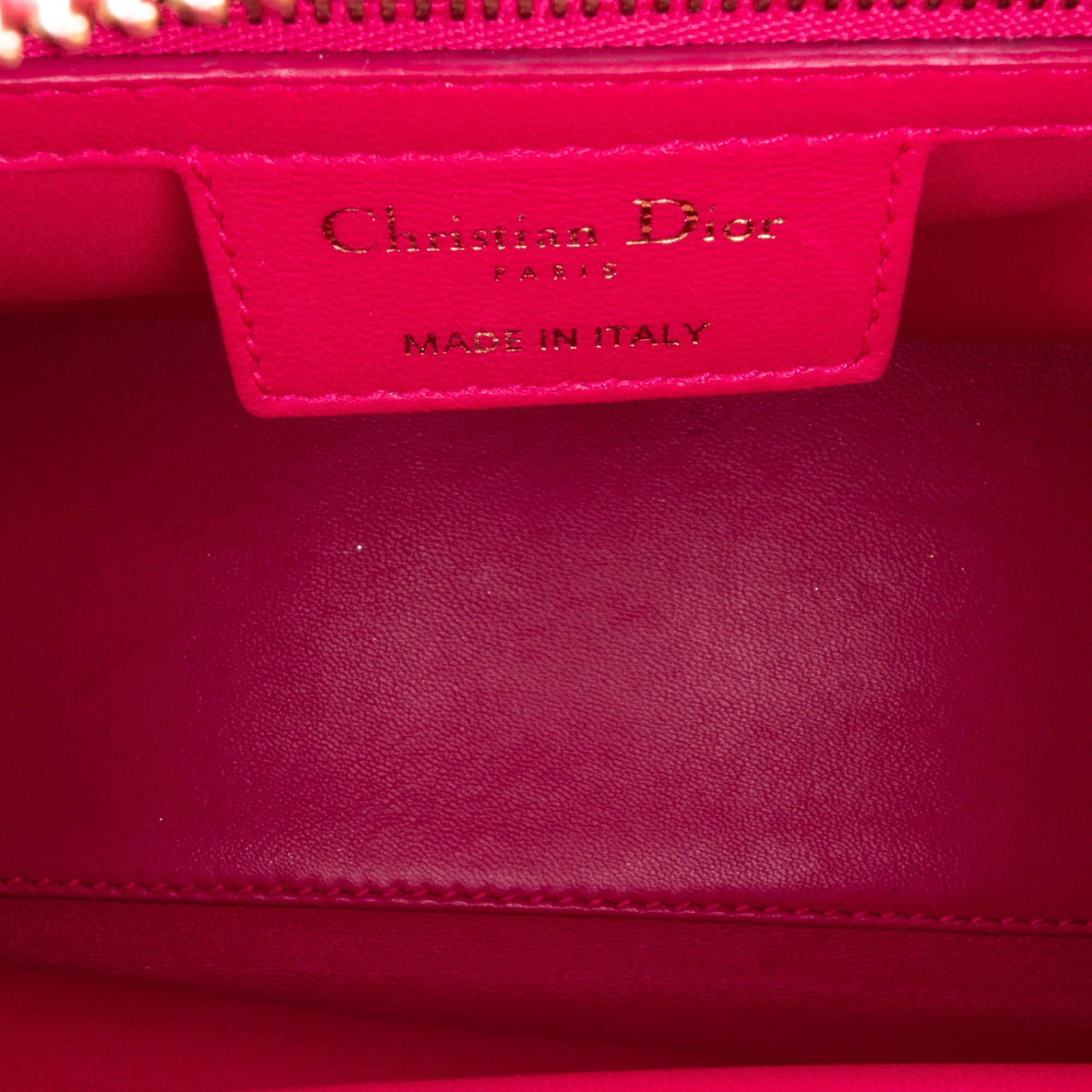 Dior Cannage Lady Dior Tweed Satchel (SHG-32424)