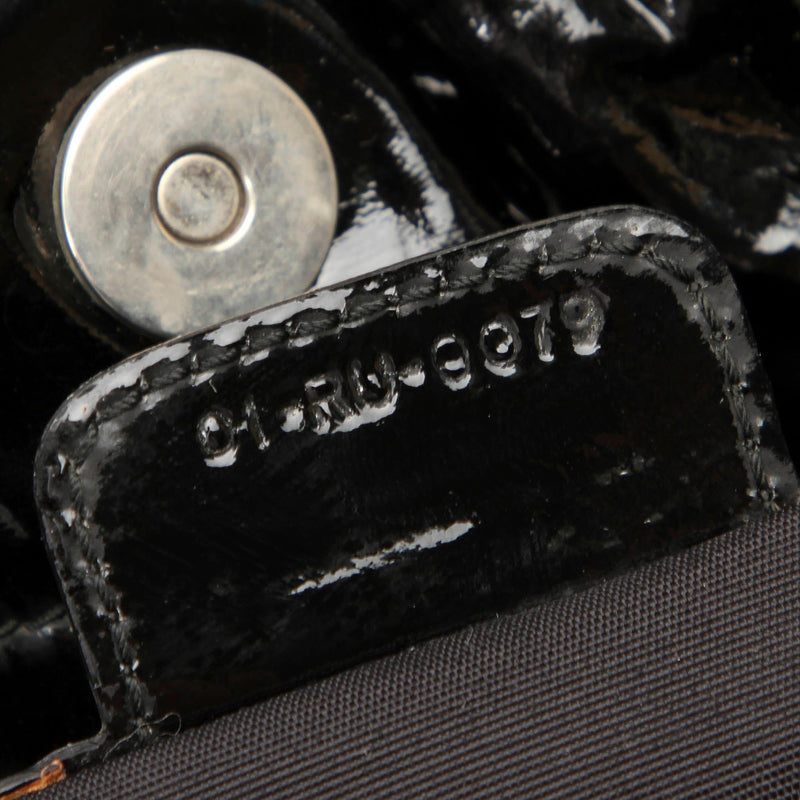 Dior Cannage Patent Leather Le Trente Shoulder Bag (SHG-13098)