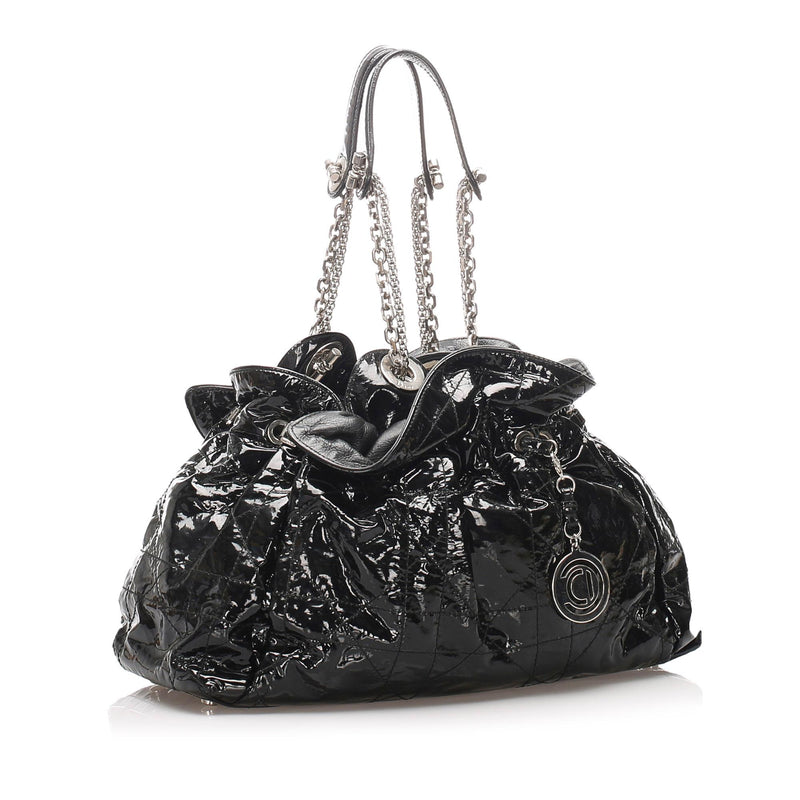 Dior Cannage Patent Leather Le Trente Shoulder Bag (SHG-13098)