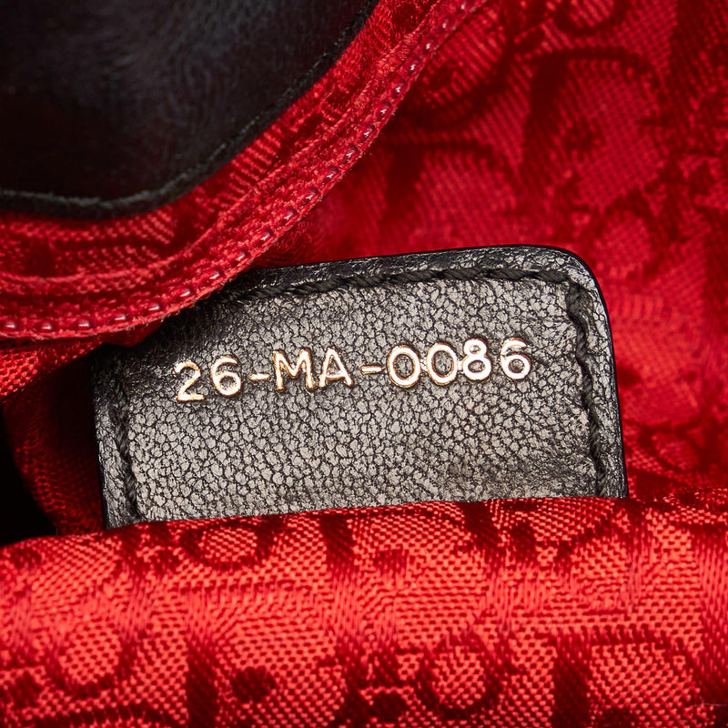 Dior Cannage Leather Drawstring Tote Bag (SHG-31356)
