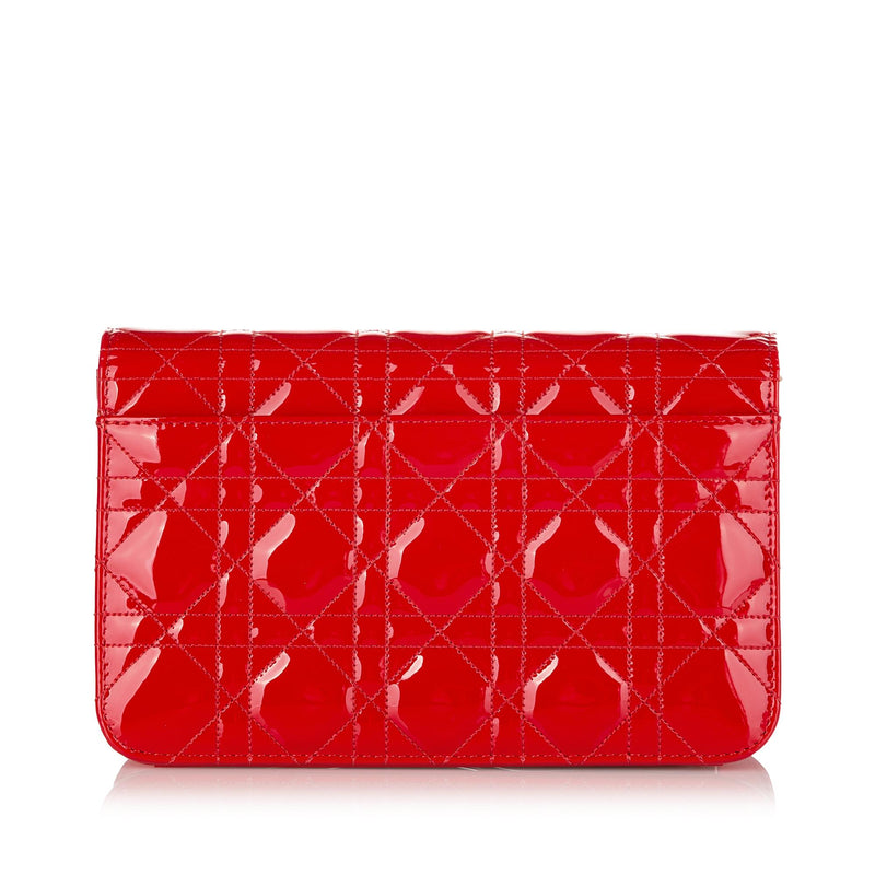 Dior Cannage Miss Dior Promenade Chain Leather Crossbody Bag (SHG-23861)