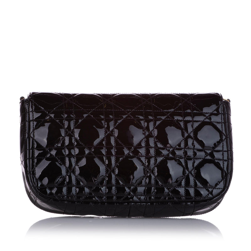 Dior Cannage Miss Dior Promenade Patent Leather Crossbody Bag (SHG-28451)