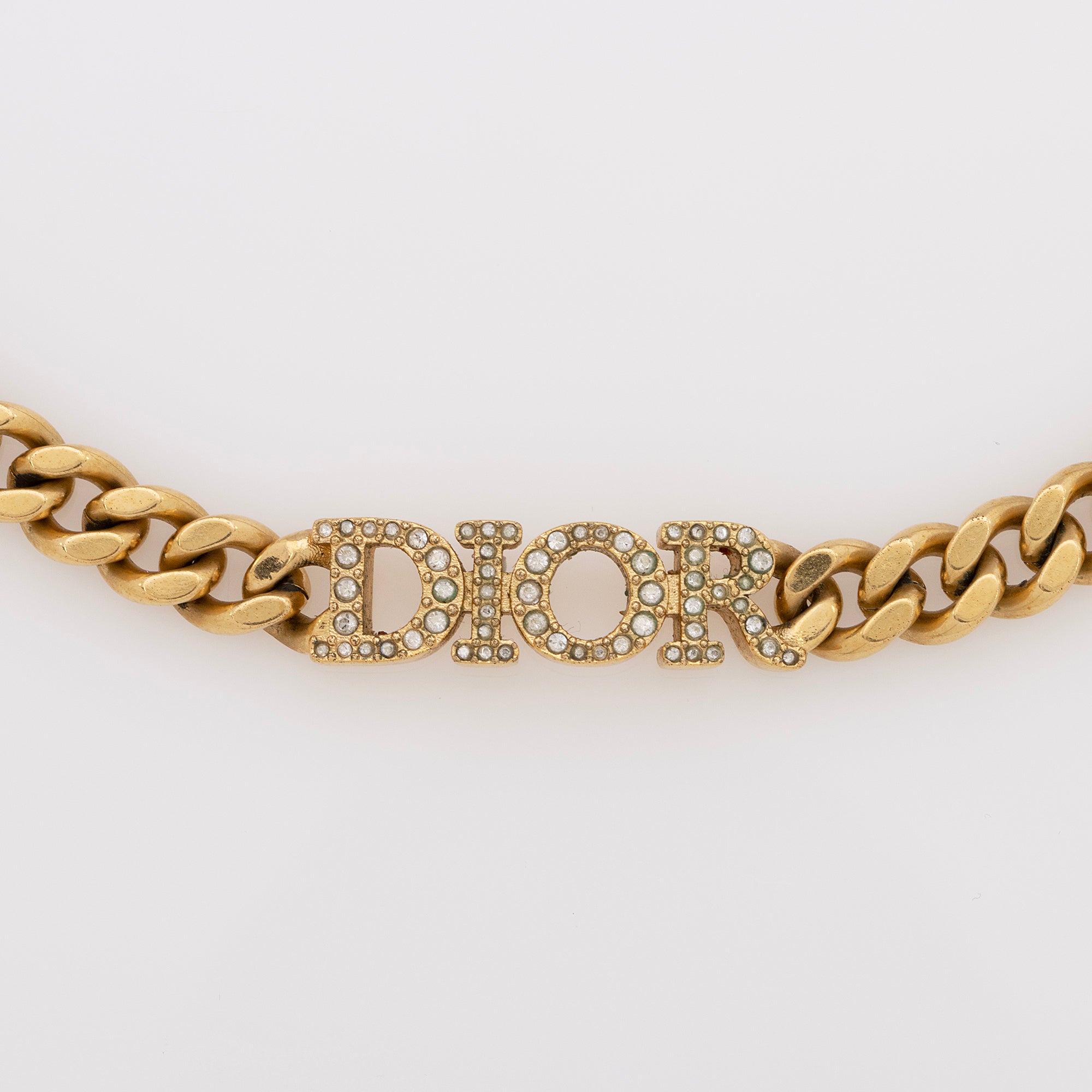 Dior Crystal Dio(R)evolution Chain Choker Necklace (SHF-YBDjzM)