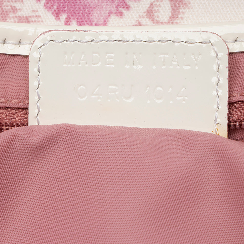 Dior Diorissimo Vintage Flowers Saddle Shoulder Bag (SHF-20424)