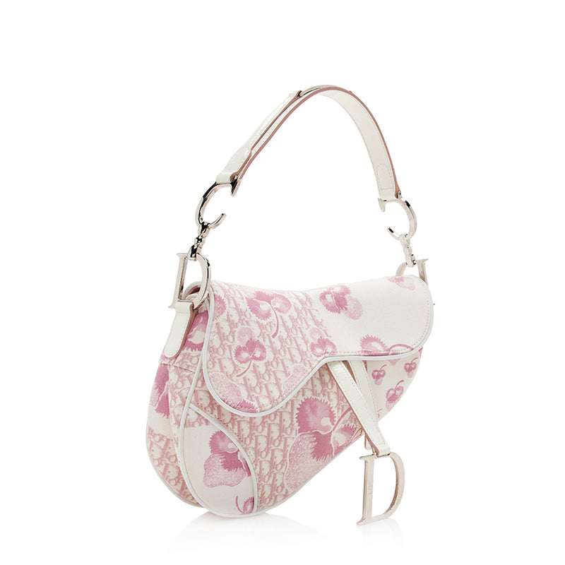 Dior Diorissimo Vintage Flowers Saddle Shoulder Bag (SHF-20424) – LuxeDH