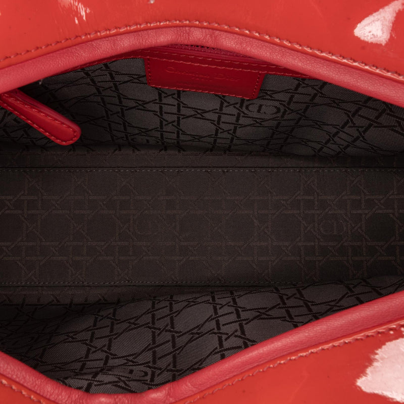 Dior Large Cannage Lady Dior Patent Leather Handbag (SHG-32616)